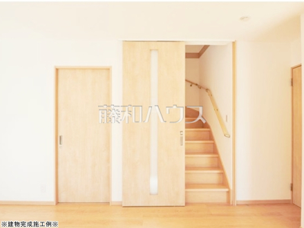 ※完成施工例※手摺付き階段　【朝霞市三原４丁目】】／撮影日2025/12/05