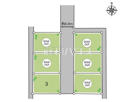 全体区画図　【小平市小川町２丁目】
