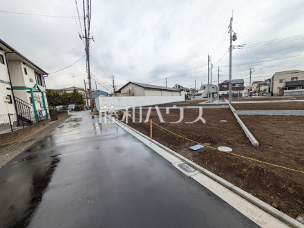 4号地　接道状況および現場風景　【立川市砂川町４丁目】／撮影日2025/11/25