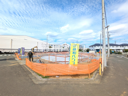 ≪3号棟　接道状況および現場風景≫　【府中市日新町４丁目】／撮影日2025/10/10