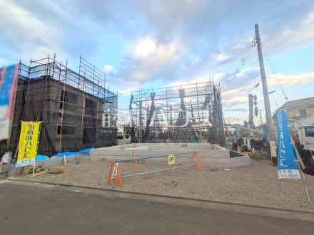 ≪3号棟　外観≫府中市日新町4丁目に全7棟の新しい街並みが誕生します！【府中市日新町４丁目】／撮影日2025/11/14