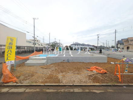 ≪4号棟　外観≫まだまだ建築中ですが、ぜひ現地をご覧になりませんか？基礎・上棟の状態は建築中にしかご覧になれません！ 　【府中市日新町４丁目】／撮影日2025/10/31