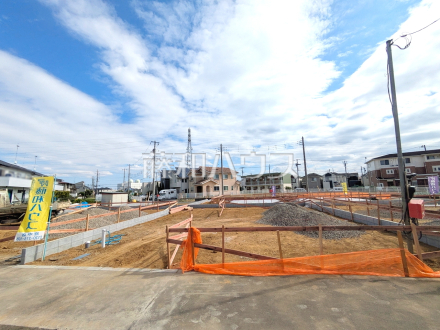 ≪現地外観（5号棟）≫　府中市日新町4丁目に全7棟の新しい街並みが誕生します！【府中市日新町４丁目】／撮影日2025/10/10