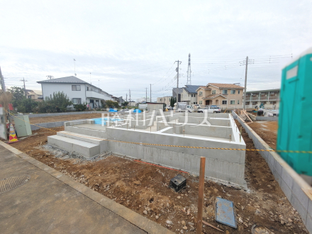 ≪6号棟　外観≫まだまだ建築中ですが、ぜひ現地をご覧になりませんか？基礎・上棟の状態は建築中にしかご覧になれません！ 　【府中市日新町４丁目】／撮影日2025/10/31