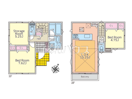 間取図　3LDKの間取りでプライベート空間を満喫！平日のご案内も可能です。まずはお気軽にお問合せ下さいませ。【日野市大字日野】