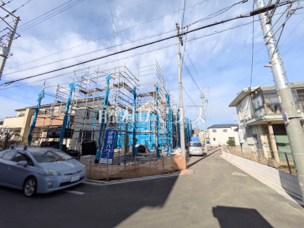 接道状況および現場風景　【府中市多磨町２丁目】／撮影日2026/01/22