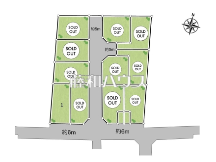 全体区画図　【東久留米市下里１丁目】