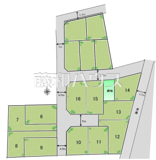 全体区画図【西東京市中町６丁目】