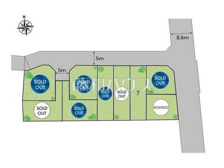 全体区画図　【府中市西府町３丁目】