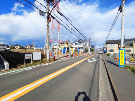 接道状況および現場風景　【府中市西府町３丁目】／撮影日2025/11/03