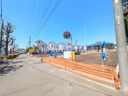 接道状況および現場風景　【三鷹市上連雀９丁目】／撮影日2026/04/16