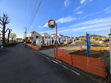 接道状況および現場風景　【三鷹市上連雀９丁目】／撮影日2026/01/15