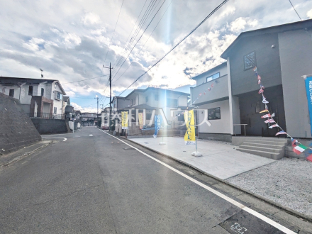 接道状況および現場風景　【八王子市打越町】／撮影日2026/01/22