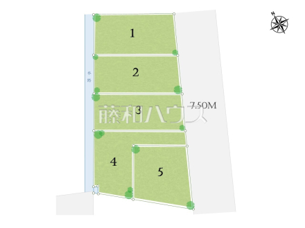 全体区画図　【府中市住吉町４丁目】