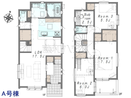 A号棟　間取図　【八王子市緑町】 物件の事、諸費用の事など、小さな疑問もお気軽にご連絡・ご相談下さい。 