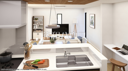 1号棟　完成予想図（内観）　【東久留米市前沢５丁目】