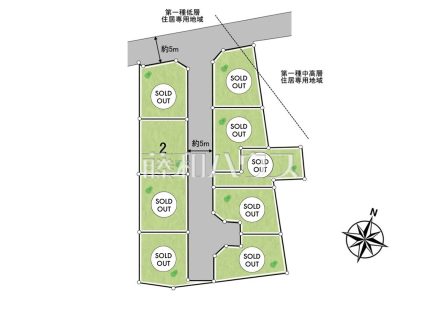 全体区画図　【東村山市久米川町３丁目】