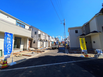 接道状況および現場風景　【府中市日新町３丁目】／撮影日2026/02/21