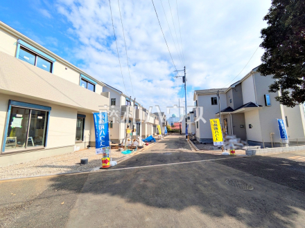 接道状況および現場風景　【府中市日新町３丁目】／撮影日2026/02/13