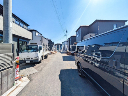 接道状況および現場風景　【新座市石神２丁目】／撮影日2026/03/12