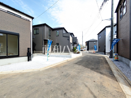 2号棟　接道状況および現場風景　【新座市石神２丁目】／撮影日2026/04/13