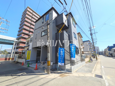 接道状況および現場風景　【福岡市中央区港３丁目】／撮影日2026/03/14
