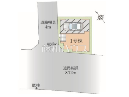 全体区画図　【福岡市中央区港３丁目】