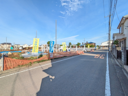 接道状況および現場風景　【国分寺市戸倉４丁目】／撮影日2026/04/28