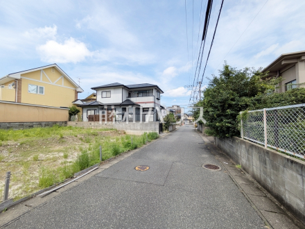 接道状況および現場風景　【福岡市城南区樋井川２丁目】／撮影日2025/09/14