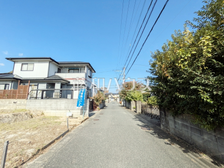 接道状況および現場風景　【福岡市城南区樋井川２丁目】／撮影日2025/11/23