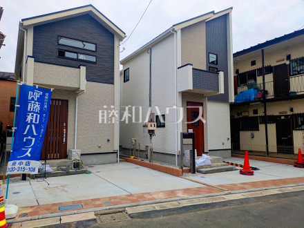 接道状況および現場風景　【府中市是政１丁目】／撮影日2026/02/27