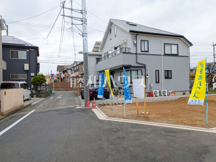 接道状況および現場風景　【立川市栄町２丁目】／撮影日2026/02/24