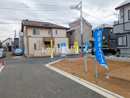 接道状況および現場風景　【立川市栄町２丁目】／撮影日2026/02/24
