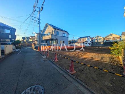 接道状況および現場風景　【立川市栄町２丁目】／撮影日2025/11/28