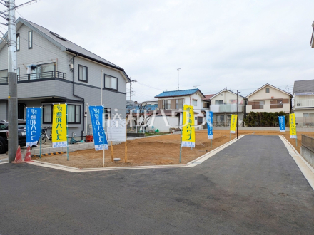 接道状況および現場風景　【立川市栄町２丁目】／撮影日2026/02/24