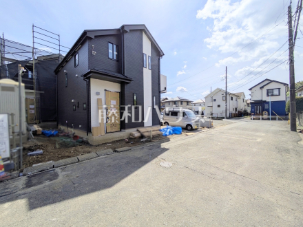 接道状況および現場風景　【日野市落川】／撮影日2026/04/09