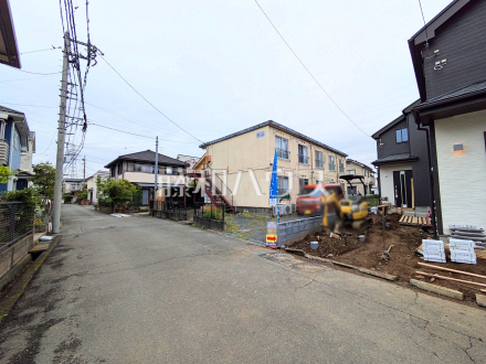 接道状況および現場風景　【日野市落川】／撮影日2026/04/30