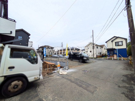 接道状況および現場風景　【日野市落川】／撮影日2026/04/30