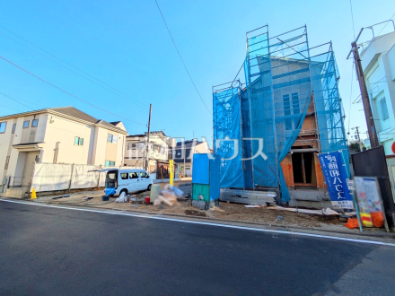 ≪現地外観≫京王線「多磨霊園」駅 徒歩14分！ここに住む方を想像して、着々と建築しております！【府中市是政２丁目】／撮影日2026/01/16