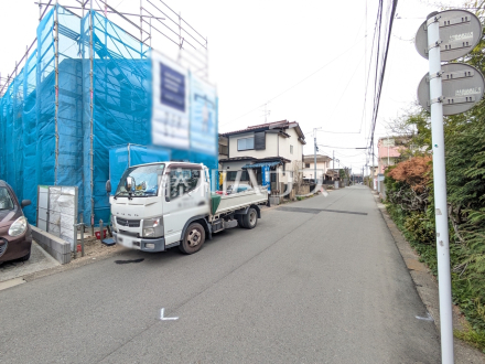 接道状況および現場風景　【小平市小川町１丁目】／撮影日2026/04/09