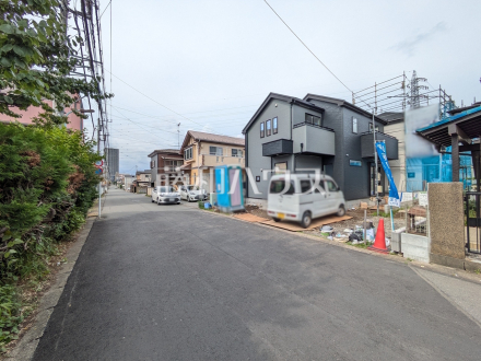接道状況および現場風景　【小平市小川町１丁目】／撮影日2026/07/04
