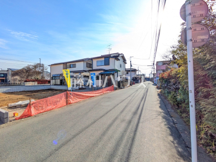 接道状況および現場風景　【小平市小川町１丁目】／撮影日2026/01/15