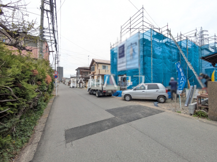 接道状況および現場風景　【小平市小川町１丁目】／撮影日2026/04/09