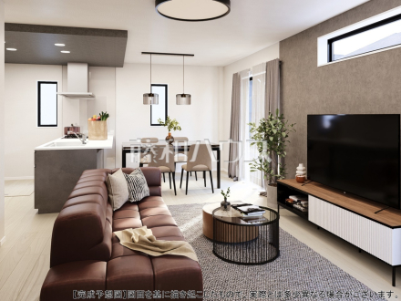 1号棟　完成予想図（内観）　【小平市小川町１丁目】