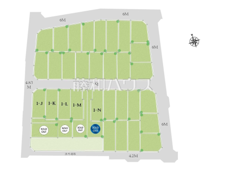 全体区画図　【調布市佐須町５丁目】