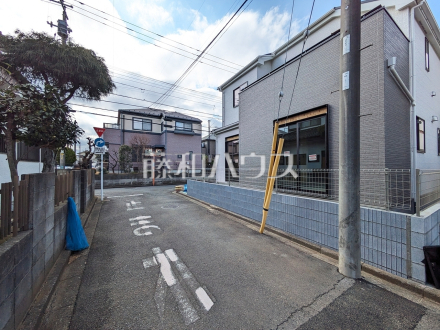 接道状況および現場風景　【立川市栄町２丁目】／撮影日2026/03/16