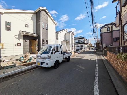接道状況および現場風景　【立川市栄町２丁目】／撮影日2026/03/16