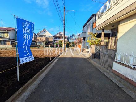 接道状況および現場風景　【練馬区西大泉１丁目】／撮影日2025/12/19