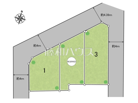 全体区画図　【練馬区西大泉１丁目】