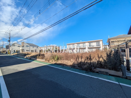 接道状況および現場風景　【日野市落川】／撮影日2025/12/26